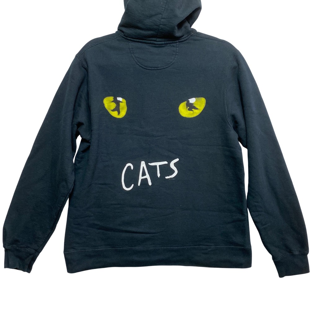 Cats Broadway Musical Hoodie Mens M Black Graphic Pullover